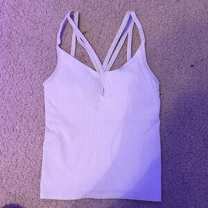 lululemon athletica White Ribbed Camisole